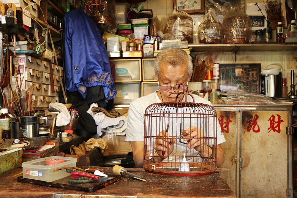 Visit Master Chan Lok Choi's shop and observe his craft